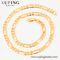 45216 Xuping einfacher Stil Joyeria schwere 24k vergoldete Halskette